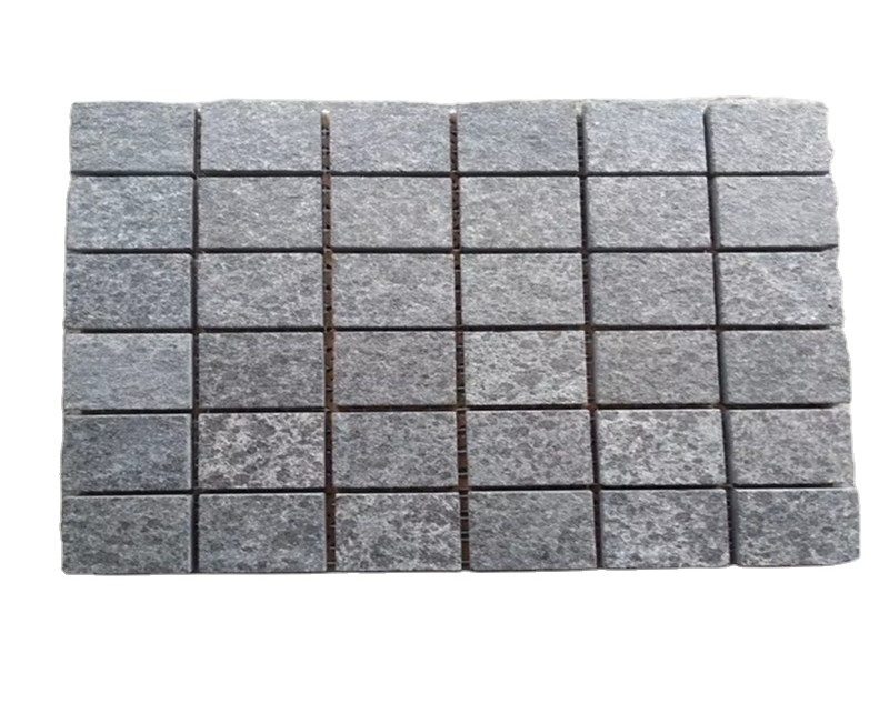 Granite Cobblestone Paver for Driveways G684,Mesh Back Paver Stone