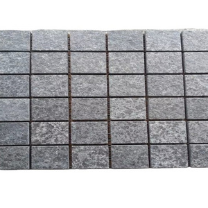 Granite Cobblestone Paver for Driveways G684,Mesh Back Paver Stone