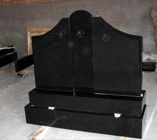 2022 Hot Selling China Headstone Black Granite Grave Stone Cemetery Tombstones and Monuments Gravestone with Factory Price