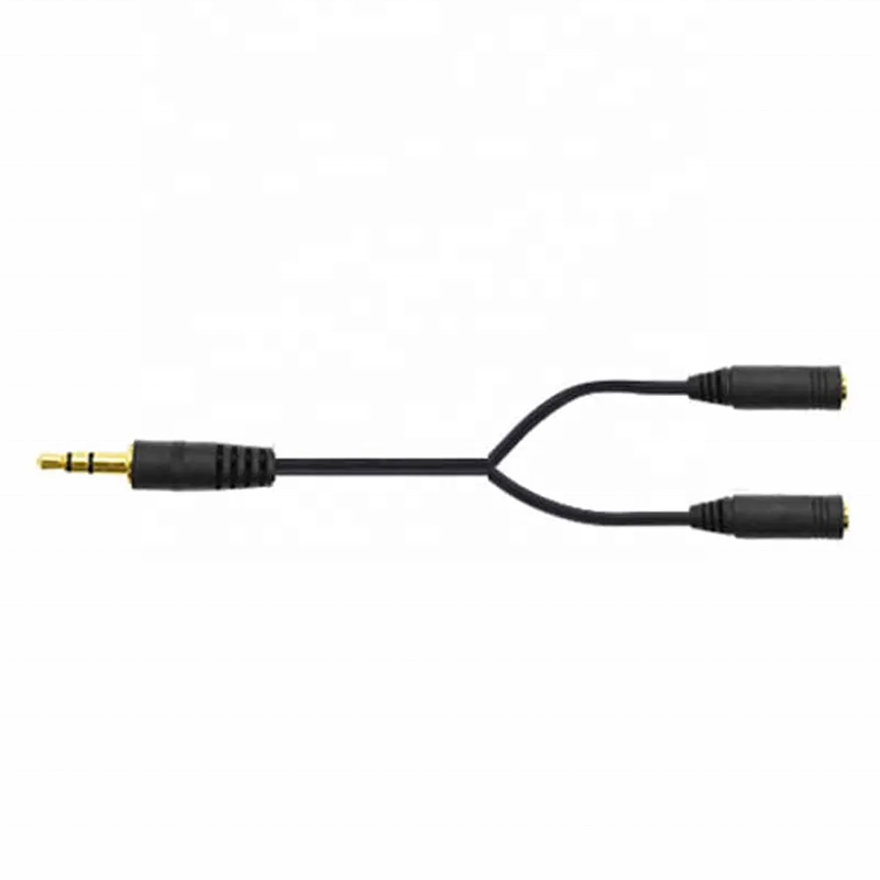 Audio Y Splitter 1 Male To 2 Female 3.5MM Aux Audio Stereo Earphone Headphone Splitter Adapter Cable For Earphone Headset