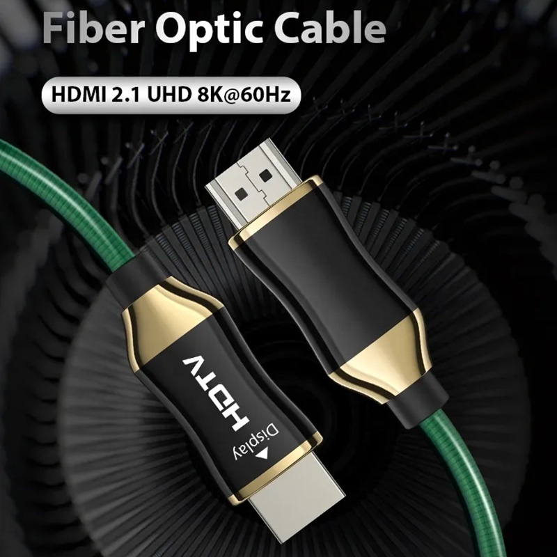 Custom Armor HDMI Cable Long Armored AOC 4K 8K Fiber Optical HDMI To HDMI 2.1 TV Cable