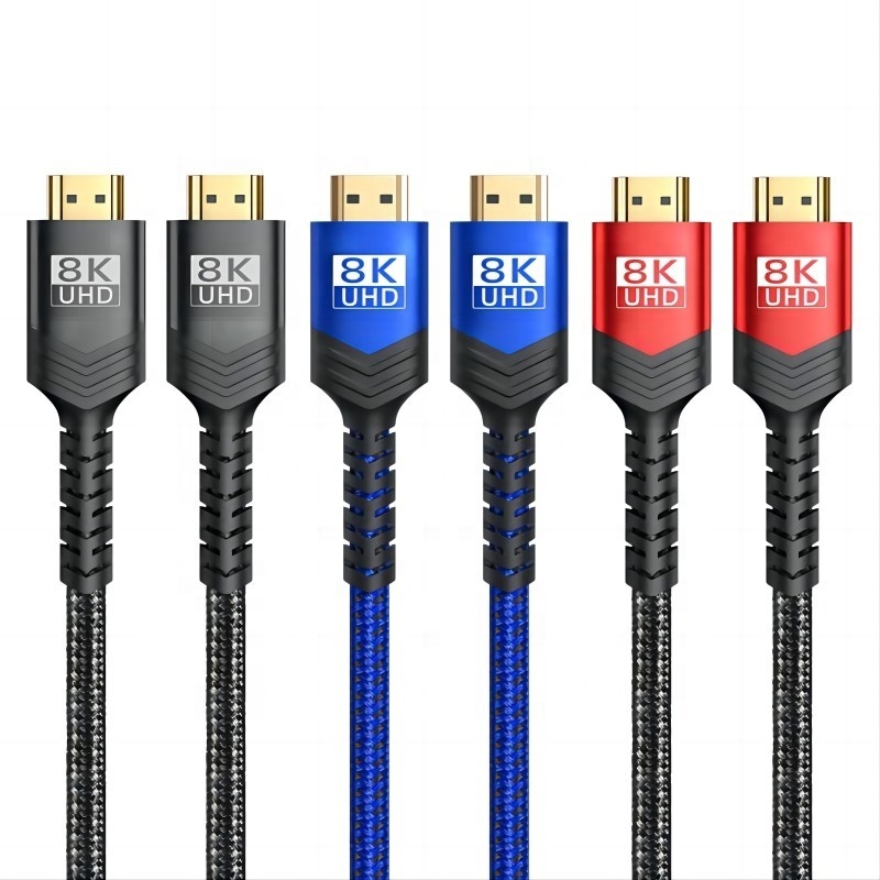 Custom Made 8K 2.1V 48Gbps HDMI To HDMI TV 8K 60Hz 4K 120Hz Resolution HDMI Cables