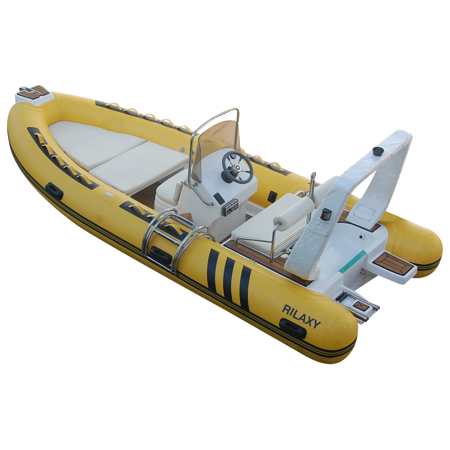 CE certificated Rilaxy 16ft 4.8m RIB 480 boat, Double layer GRP hull Rigid Inflatable Boat with ORCA hypalon tube