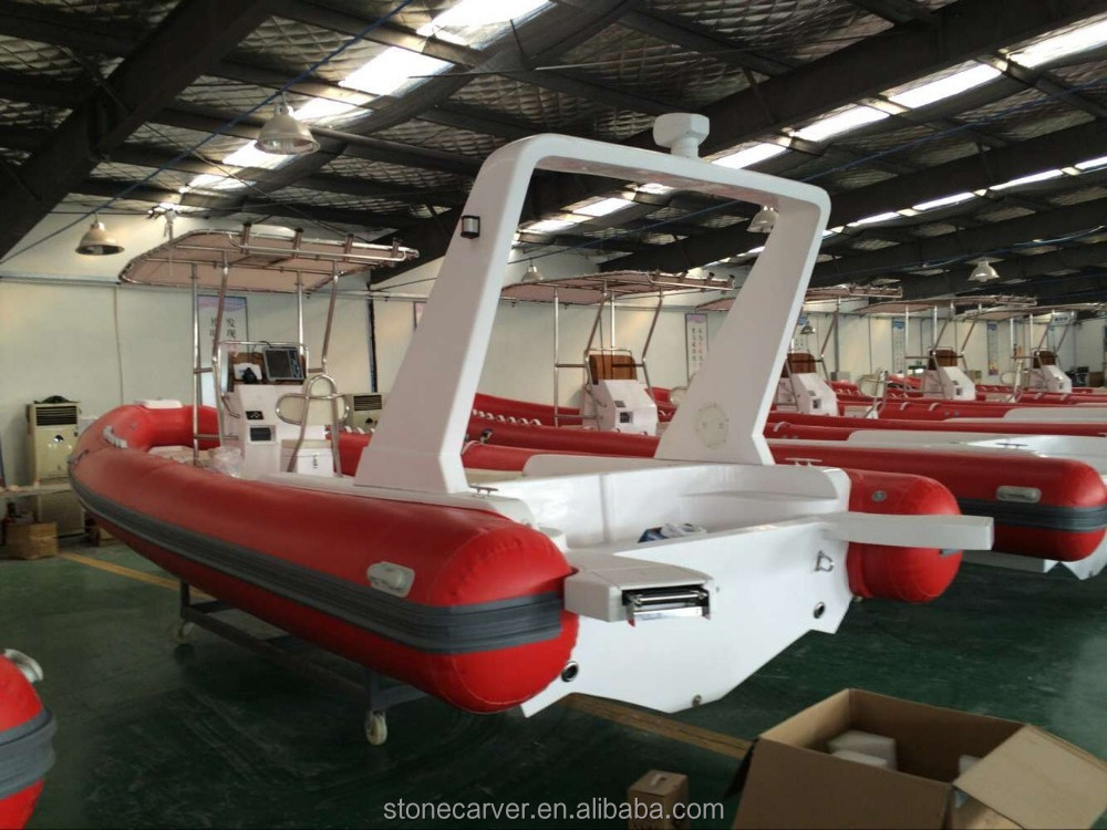 Rilaxy 28ft Large Wide Rigid Inflatable Boat RIB830B with Orca 866 Red Tube, S316L T-top, hydraulic steering and shower system