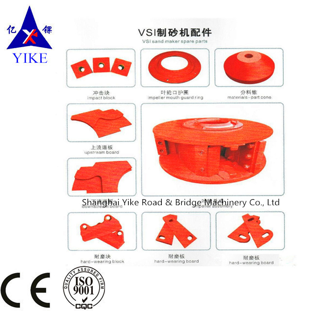 vsi crusher wear spare parts