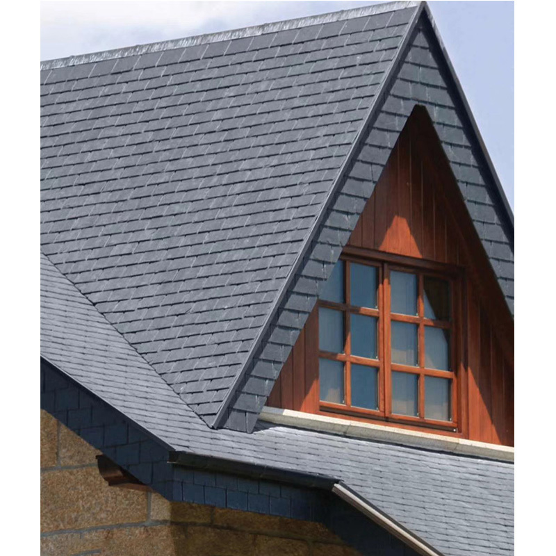 Natural slate tile villa roof waterproof European castle retro tile antique shale tile floor insulation brick