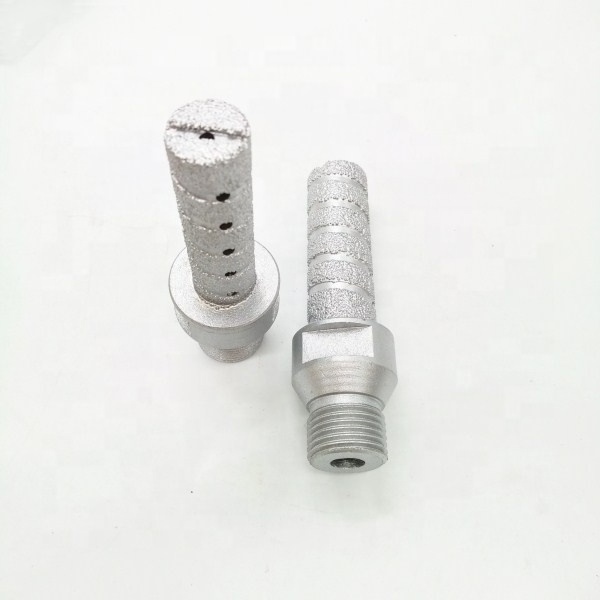 fast cutting stone vacuum brazed  finger bit