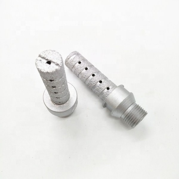 fast cutting stone vacuum brazed  finger bit