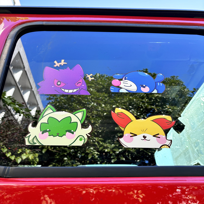 Widely Used Car Window decoration Durable Anime stickers 3D sticker Luggage Peeker Cartoon Decoration Vinyl Transfer Sticker