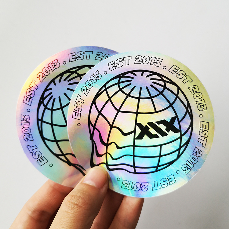 Photo Print Holographic effect waterproof Rainbow Idol Star Holographic Stickers