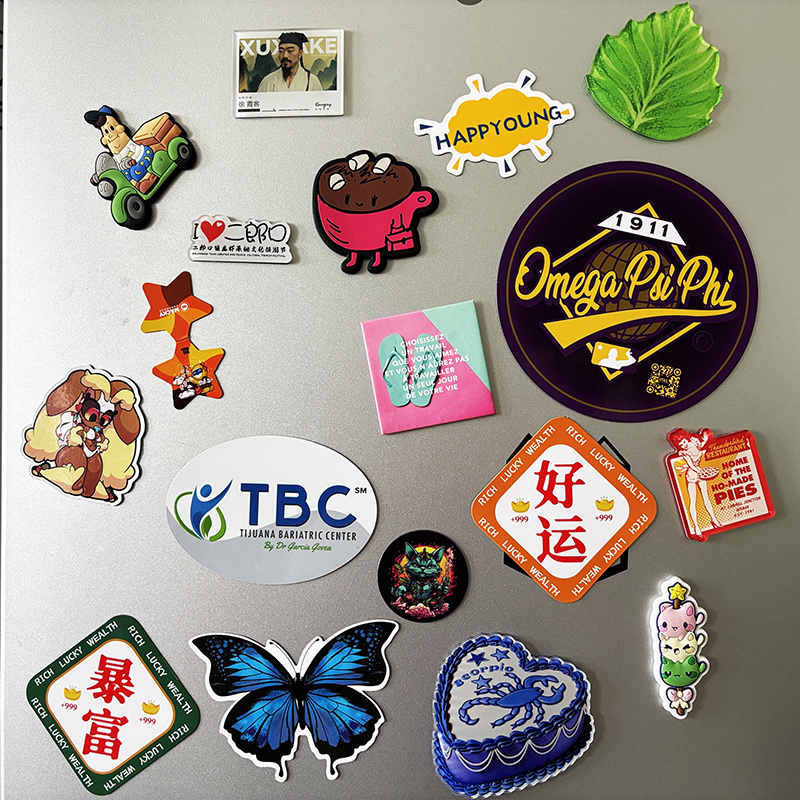 Custom Design PVC Fridge Magnet Sticker Refrigerator Stickers For Souvenir Gift Home Decoration