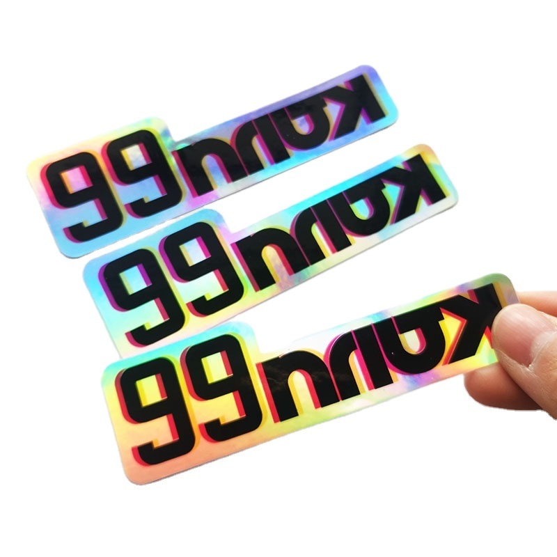 Die Cut Waterproof Rainbow Anime Holographic Stickers Decorative Wall Stickers Anime Custom Stickers Anime