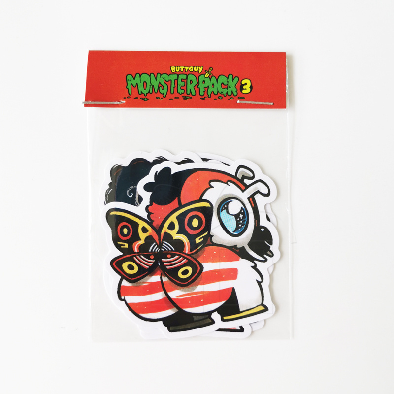 100packs Waterproof Adhesive Cute Cartoon Logo Packing Sticker in Bulk,Custom Printed Die Cut Stickers Pack