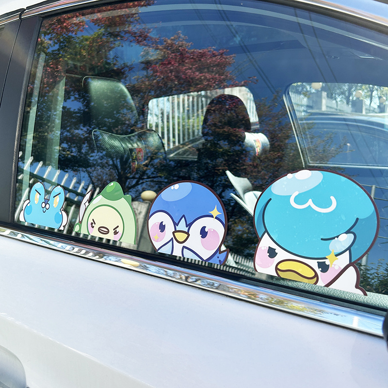 Widely Used Car Window decoration Durable Anime stickers 3D sticker Luggage Peeker Cartoon Decoration Vinyl Transfer Sticker