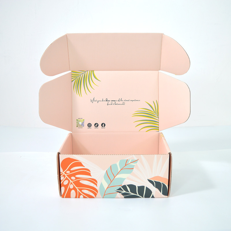 Free Design Low MOQ Custom Printed Clothings Paper Gift Packaging Cosmetic Shipping Boxes Corrugated Cardboard Mailer Box