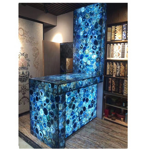 Luxury blue agate Backlit Agate Countertop for home decoration