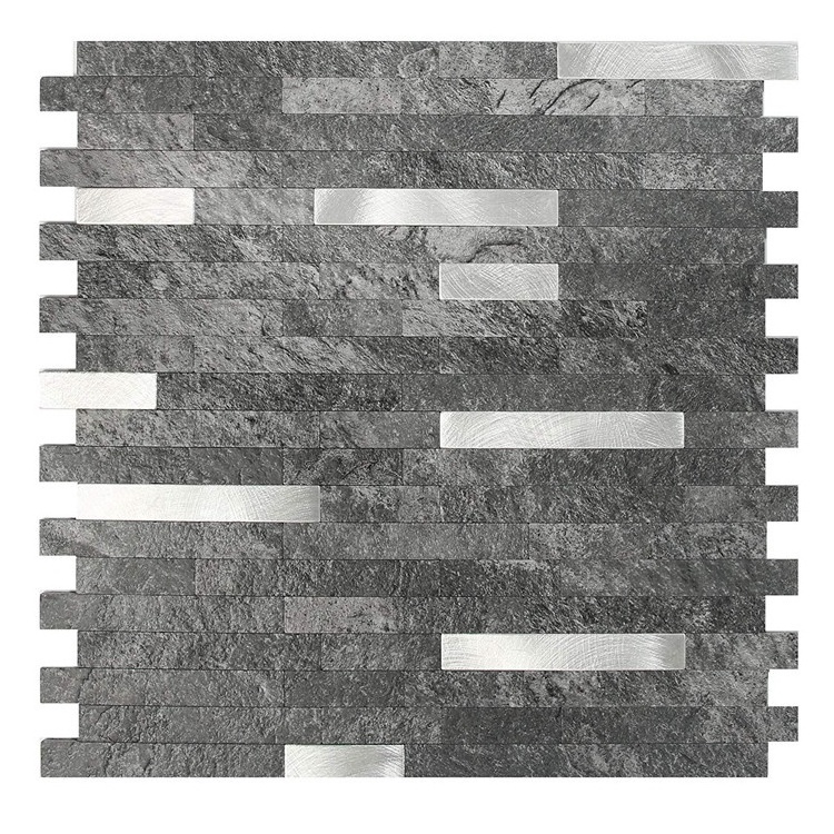 New arrival peel and stick backsplash faux stone mosaic tiles