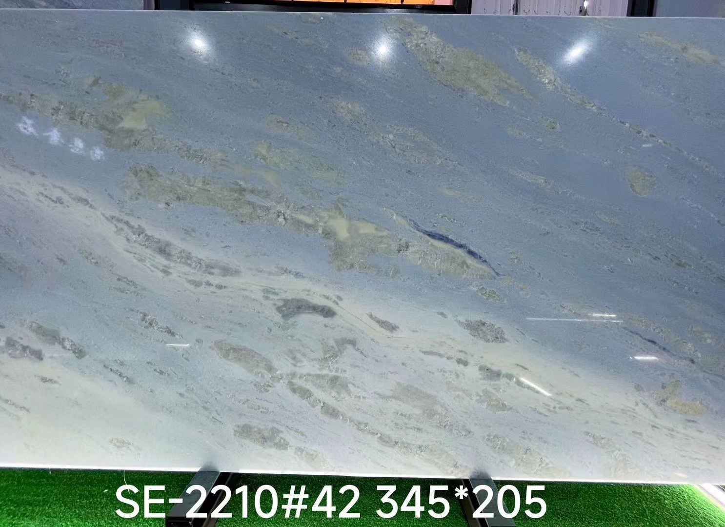 Luxury Blue Crystal Marble Background Marble Sky Blue marble slab for countertop and table top