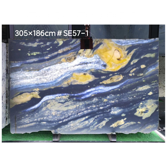 Luxury Blue Crystal Marble Background Marble Sky Blue marble slab for countertop and table top