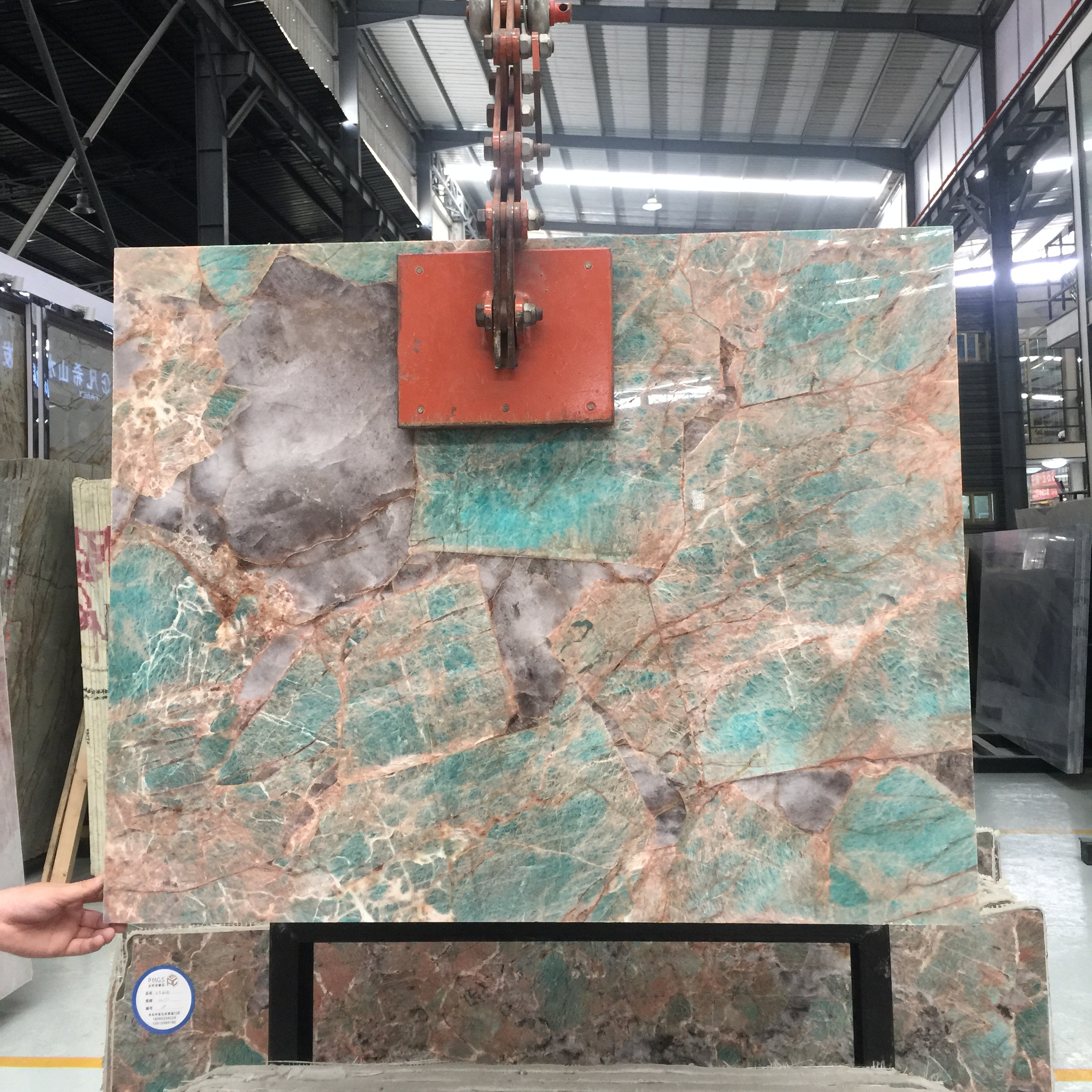 Polished  Amazonite  Stone Green Granite Slab Price