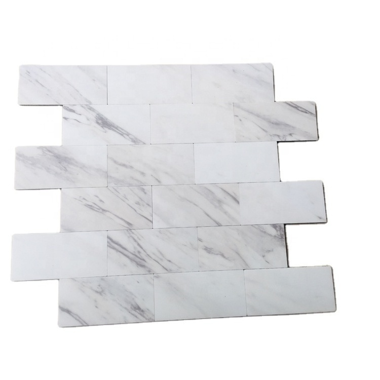 4mm Kitchen Wall Floor Backsplash Peel And Stick Self Adhesive Wall Decoration PVC Mosaic Tiles for Wall