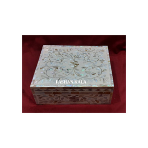 Wooden MOP Boxes Manufacture Made In India Mother Of Pearl Variety Square Shape Boxes For Buyers In Factory Price