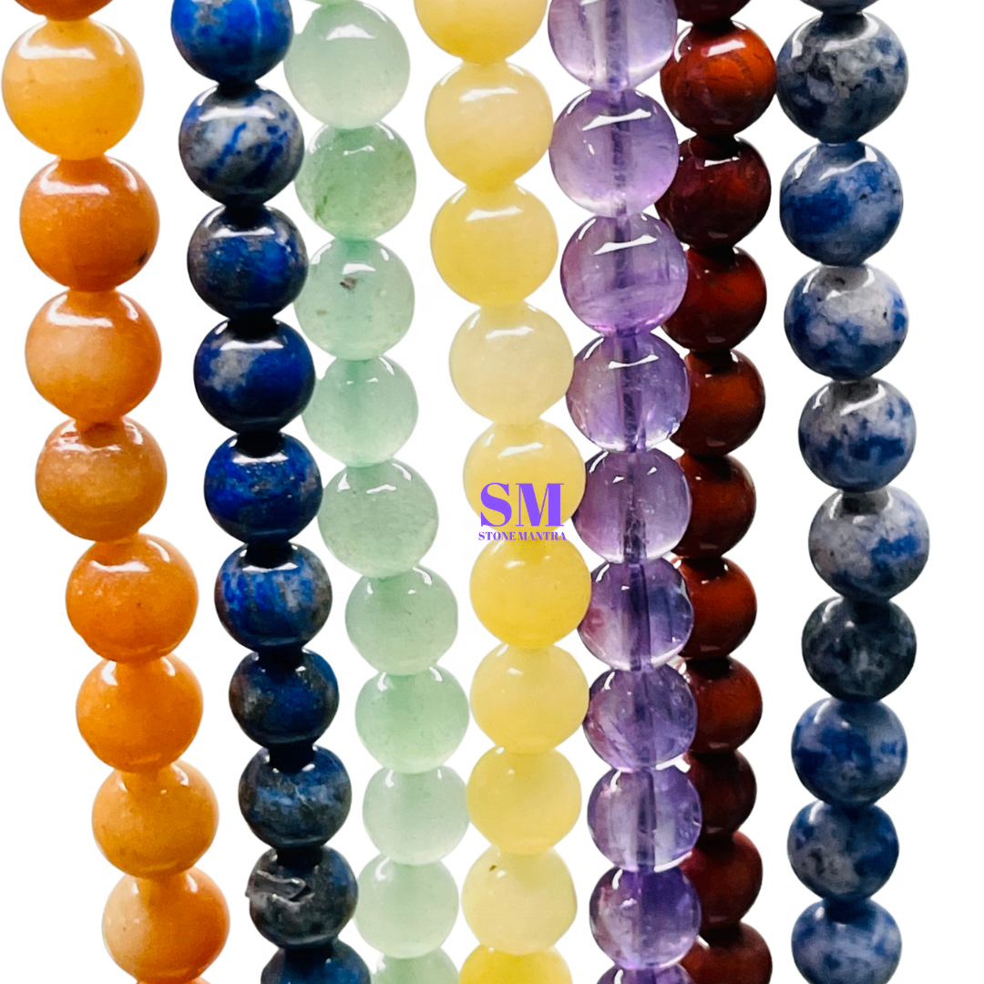 Harmonize Energies Natural Healing Crystal Gemstone Beads 8 mm Strand 44 to 48 pcs 14 inch Gemstone Product Supplier