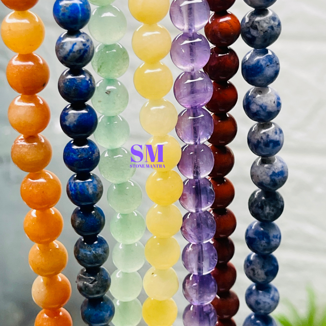 Harmonize Energies Natural Healing Crystal Gemstone Beads 8 mm Strand 44 to 48 pcs 14 inch Gemstone Product Supplier