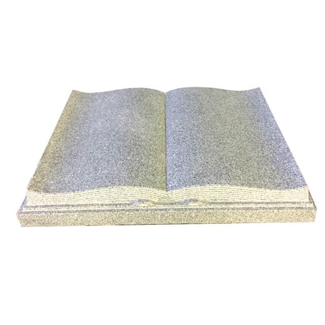 Gray Granite Tombstone Open Bible Book Shape Memorial Stone Small Low Price Gravestone