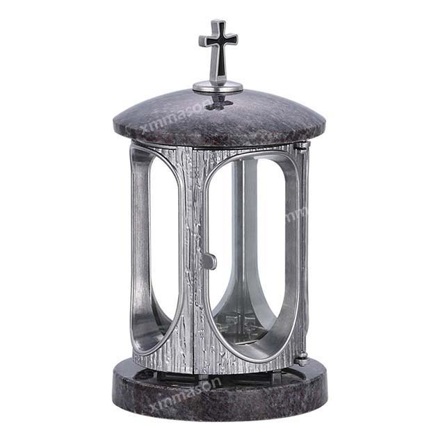 Grave Lantern Manufacturer Beautiful Memorial Light Solar Power Candle Granite Lamp