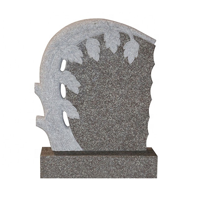 G664 granite large grave tree stone tombstone headstone and cover