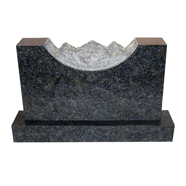 Split Cross Shape Memorial Monument Upright Funeral Headstone Double Cross Gravestone