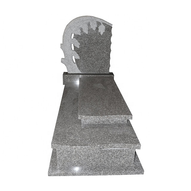 G664 granite large grave tree stone tombstone headstone and cover