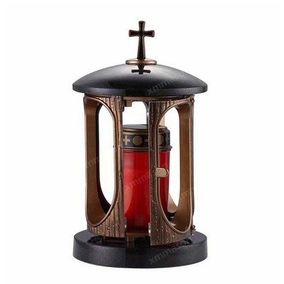 Grave Lantern Manufacturer Beautiful Memorial Light Solar Power Candle Granite Lamp