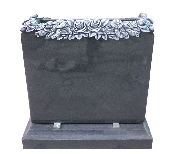 heart shaped black galaxy granite monument headstones tombstone for graves