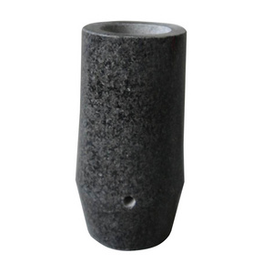 black granite marble vases flower holders for memorial cemetery headstone