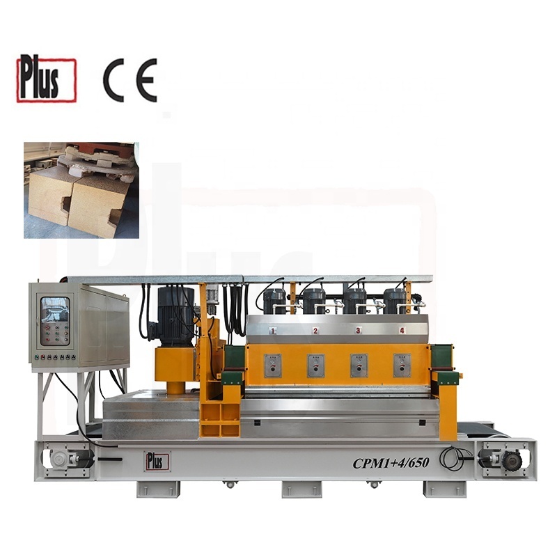 1+4 Automatic Stone Slab Polishing Machinery Grinder Ceramic Stone Countertop Polisher Machine With Metal Disc Heads