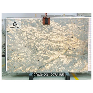 Natural Marble Backlit Pandora Crystal White Quartzite Slab Translucent Patagonia Marble For Countertop