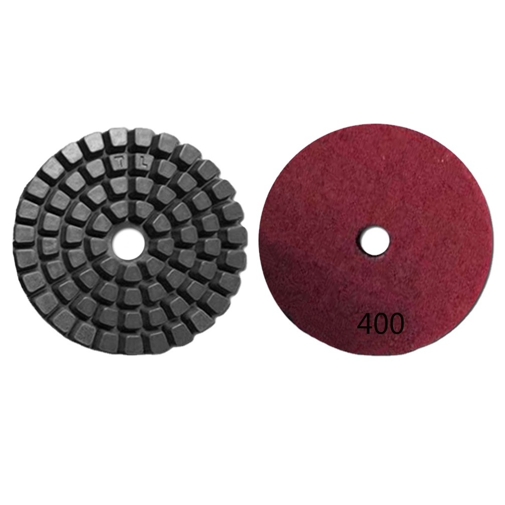 4 Inch 8mm Resin Granite Marble Concrete Epoxy Floor Restoration Polishing Grinding pad