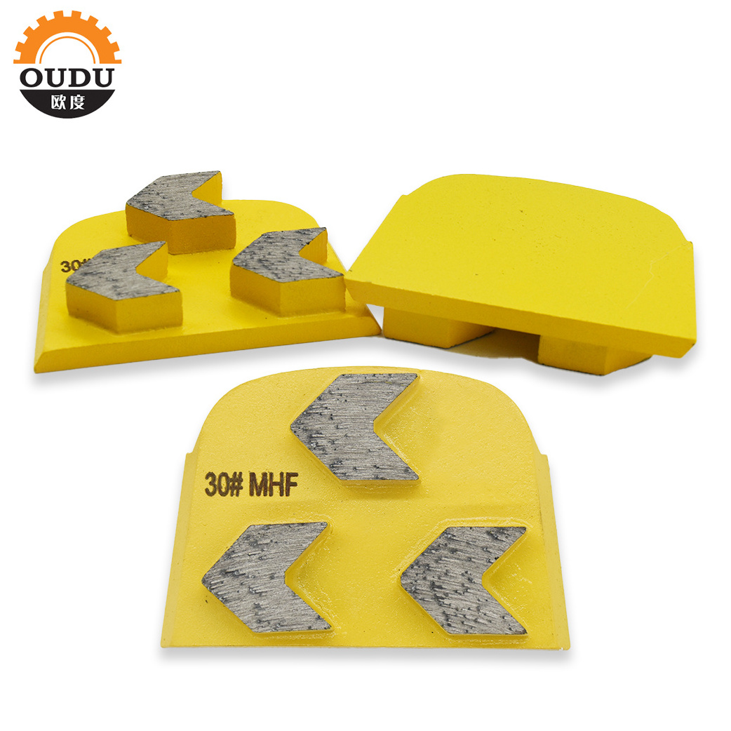 OEM Professional metal polishing pad custom shaped trapezoid grinding plate wholesale diamond grind  tool