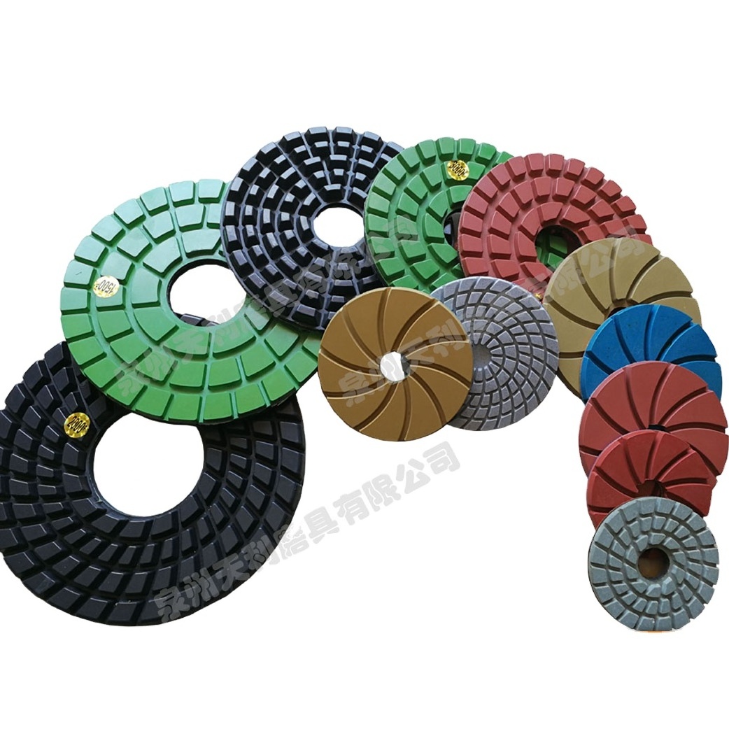 marble and granite polishing sandpaper dry diamond polishing pad diamond hand tools flexible  polishing pads angle grinder