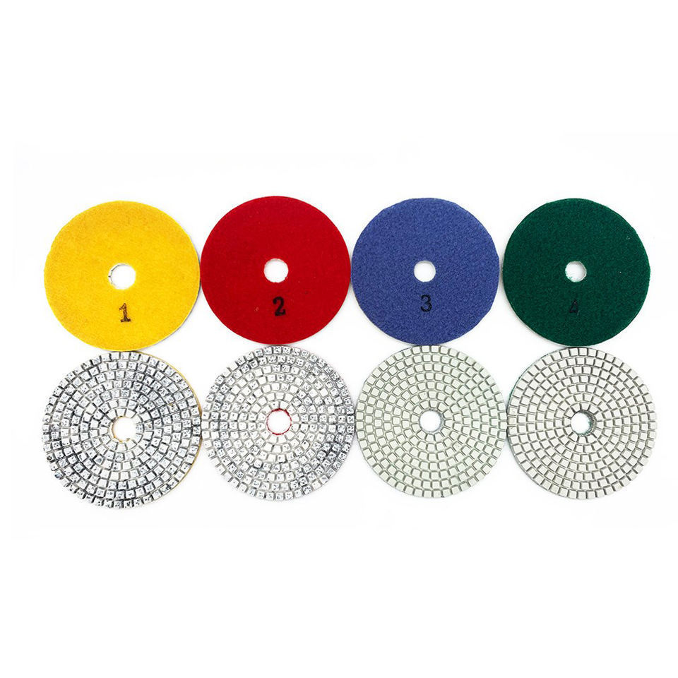 OEM support wet or dry used flexible diamond polishing pad grinding tools for marble granite