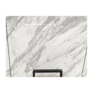 Classic Calacatta White Marble Slab Natural Stone for Rock Wall Panels for Decorative Purposes