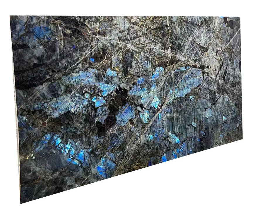 Labradorite Blue Green Polish Granite Slab Labradorite Blue Granite tiles