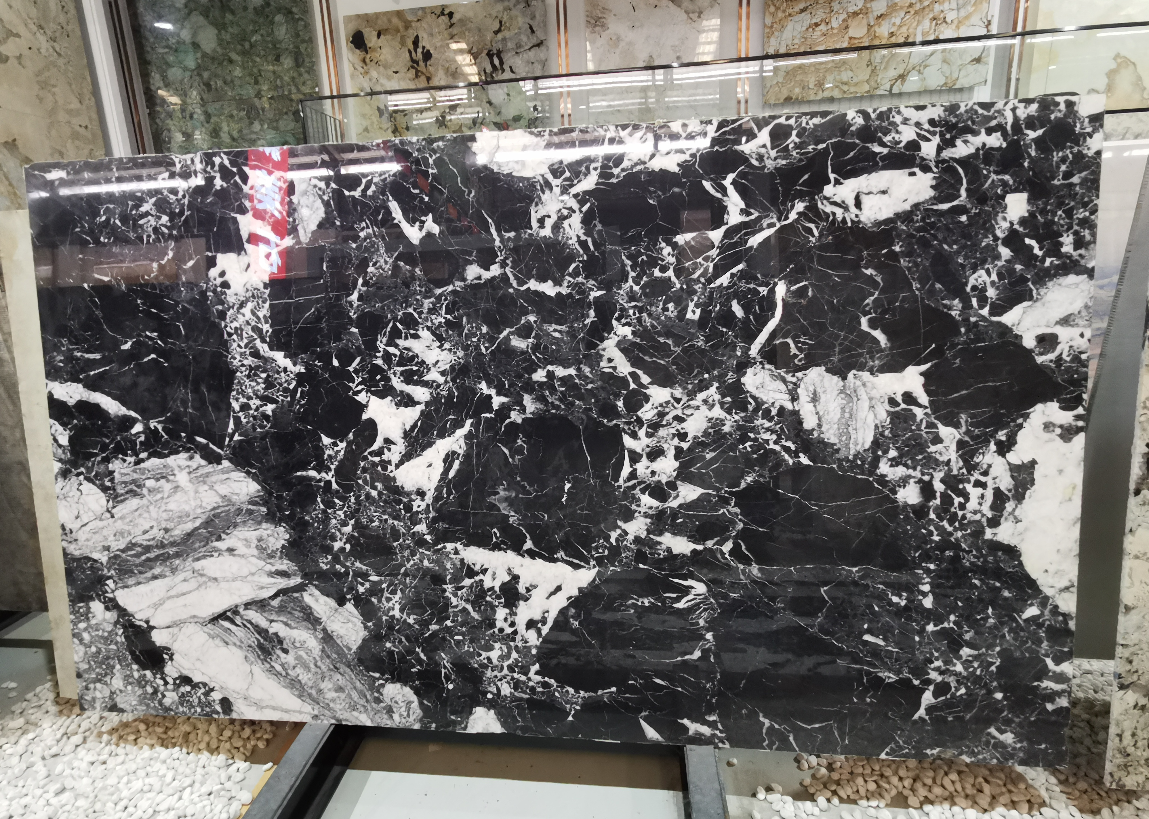 Napoleon Black Marble Floor Tiles Grand Antique Marble Tabletop Black and White Marble for Countertop and Fireplace