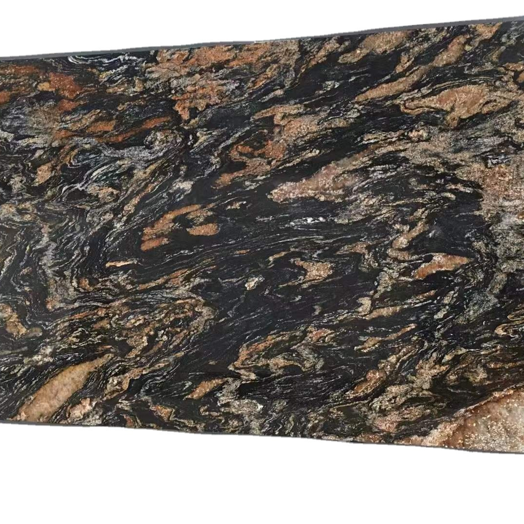 Promise Titanium Granite Tile Modern Design Black Gold Granite for Kitchen and Hotel Countertop Polished Finish