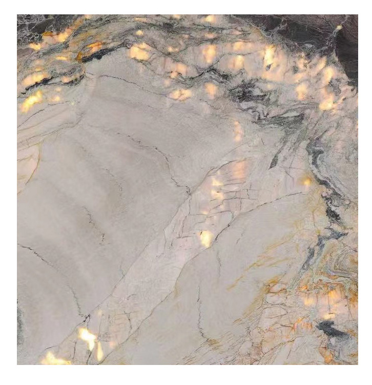 Brazilian Meteor Garden natual quartzite slabs in bookmatch wall tile top quartzite countertop for kitchen backlit wall