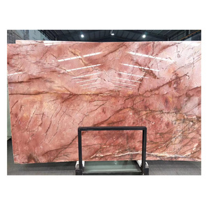 Custom Onyx Translucent Marble Onyx Stone Slab Translucent Pink Onyx Slab for Tabletop and Background Wall