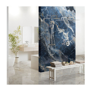 Blue Marble Like 2400x1200x9mm Sintered Stone Slabs Decorative Wall Tiles Dining Table Outdoor Pavers