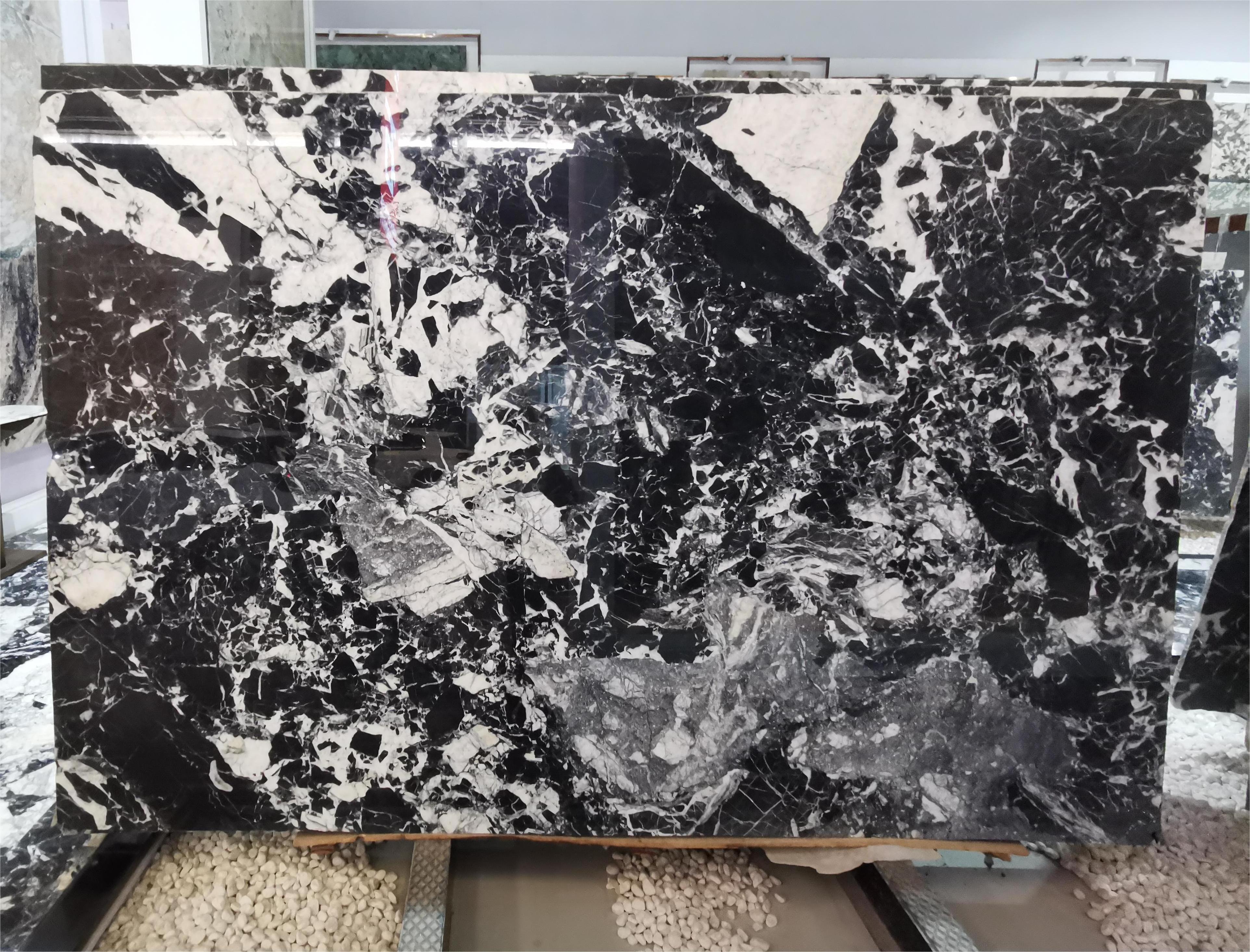 Napoleon Black Marble Floor Tiles Grand Antique Marble Tabletop Black and White Marble for Countertop and Fireplace